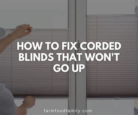 How To Fix Corded Blinds That Won t Go Up 2" Blinds Won't Tilt Open or Close? Here's a Fix. - YouTube